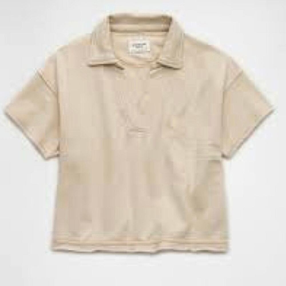 AMERICAN EAGLE Oversized Cropped Collared Sweatsh… - image 10